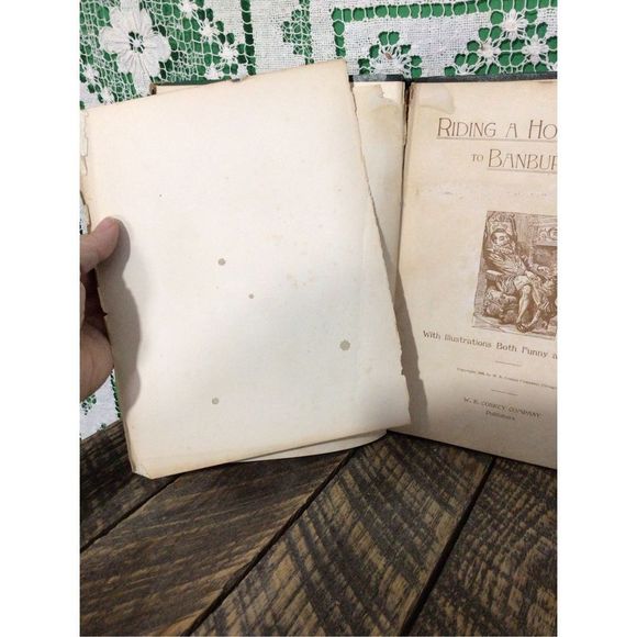 1899 Riding A Horse To Banbury Cross Antique Victorian Hardback - Picture 14 of 16